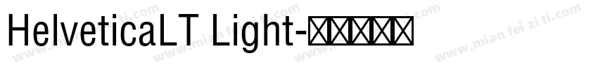 HelveticaLT Light字体转换